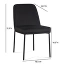 Sydney Performance Velvet Dining Chair - Set of 2