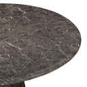 Cynthia Dark Emperador Faux Marble Indoor/Outdoor Side Table