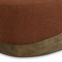 Domina Autumn Red Boucle Ottoman
