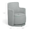 Passe Green Swivel Accent Chair by TOV Furniture, view 7