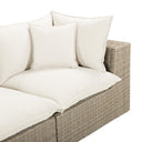 Cali 80" Performance Fabric & Wicker Outdoor Loveseat by TOV Furniture, view 6