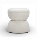 Tomlin Ruched Performance Fabric Game Ottoman