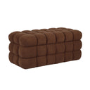 Anita 39" Faux Shearling Storage Bench With Reversible Tray Top by TOV Furniture, view 10