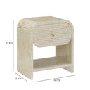 Borno 20" Mother of Pearl Nightstand by TOV Furniture, view 8