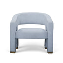 Florence Linen Accent Chair by TOV Furniture, view 2