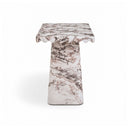 Janice 61" Faux Breccia Marble Console Desk by TOV Furniture, view 4
