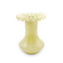 Ruff Ruffled Yellow Glass Vase by TOV Furniture