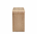 Moonrise 48" Natural Ash 2-Drawer Desk by TOV Furniture, view 4