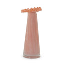 Ruff Ruffled Ombre Pink Glass Vase by TOV Furniture