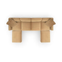 Perry 6-Piece Tan Modular U-Sectional by TOV Furniture, view 5