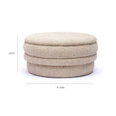 Brooklyn 37" Tan Basketweave Large Storage Ottoman by TOV Furniture, view 7