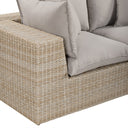 Cali 4-Piece Grey Performance Fabric & Wicker Outdoor Sectional by TOV Furniture, view 4