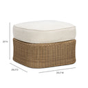 Axel Cream Boucle Outdoor Ottoman