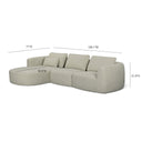 Noor 3-Piece XL 128" Modular Sectional by TOV Furniture, view 12