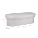 Andrea Performance Velvet Storage Bench (31"-50") by TOV Furniture, view 15
