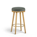 Oodle Green Performance Vegan Mohair Natural Bar Stool