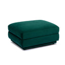 Perry Deep Green Modular Ottoman by TOV Furniture