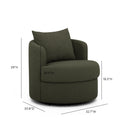 Silvi Performance Boucle Swivel Accent Chair