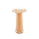 Ruff Ruffled Peach Glass Vase by TOV Furniture