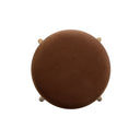 Oodle Bronze Performance Vegan Mohair Natural Bar Stool