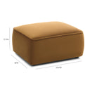 Travie Honey Ottoman by TOV Furniture, view 4