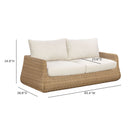 Dana 85" Outdoor Sofa by TOV Furniture, view 6