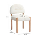 Bruno Thick Performance Chenille Arched Back Dining Chair by TOV Furniture, view 17