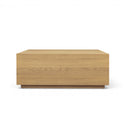 Brienne 47" Natural Oak Oversize Square Coffee Table by TOV Furniture, view 2