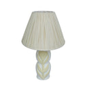 Edith Curved Papier Mache Flower Pleated Table Lamp