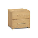 Marissa 22" Ash 2-Drawer Nightstand by TOV Furniture, view 2