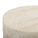 Roxanne Faux Travertine Indoor/Outdoor Concrete Side Table