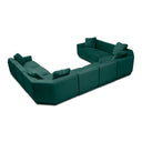 Perry 8-Piece Deep Green Modular Large U-Sectional by TOV Furniture, view 4