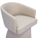 Kristen Beige Rolling Desk Chair by TOV Furniture, view 4
