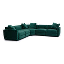 Perry 5-Piece Deep Green Modular L-Sectional by TOV Furniture