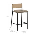Celine Boucle Bar And Counter Stool by TOV Furniture, view 6