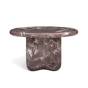 Juju Red Levanto Faux Marble Indoor/Outdoor Round Coffee Table (24"-32") by TOV Furniture