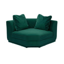 Perry Deep Green Modular Corner Wedge by TOV Furniture, view 2
