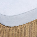 Axel Blue Boucle Outdoor Ottoman