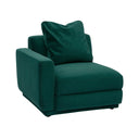 Perry Deep Green Modular Corner Chair by TOV Furniture