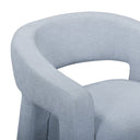 Florence Linen Accent Chair by TOV Furniture, view 3