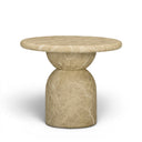 Cynthia Light Emperador Faux Marble Indoor/Outdoor Side Table