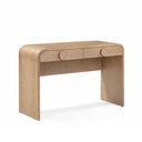 Moonrise 48" Natural Ash 2-Drawer Desk by TOV Furniture, view 2