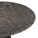 Cynthia 54" Dark Emperador Faux Marble Indoor/Outdoor Dining Table