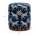 Dex Blue Ottoman by TOV Furniture, view 4