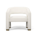 Florence Linen Accent Chair by TOV Furniture, view 9