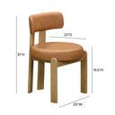 Odessa 33" Saddle Brown Performance Dining Chair by TOV Furniture, view 7