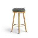 Oodle Green Performance Vegan Mohair Natural Bar Stool