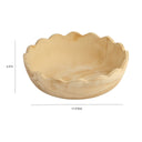 Holly Scalloped Resin Salad Bowl by TOV Furniture, view 4