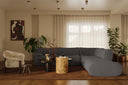Zenith 5-Piece Contract-Grade Upcycled Fabric Modular Sectional