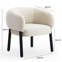 Foxy Performance Fabric Accent Chair by TOV Furniture, view 7